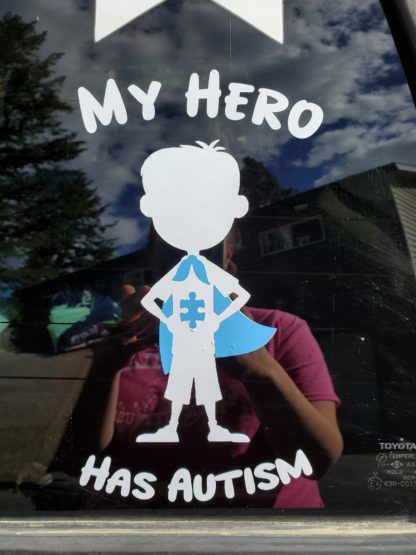 Autism Superhero - Decal - Image 2