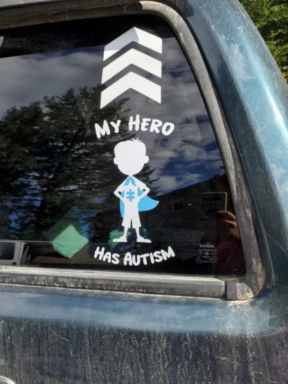 Autism Superhero - Decal - Image 3