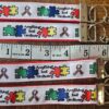 Autism Awareness Wristlet Lanyard Keychain/Keyfob - Image 2