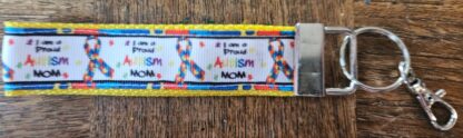Autism Awareness Wristlet Lanyard Keychain/Keyfob - Image 5