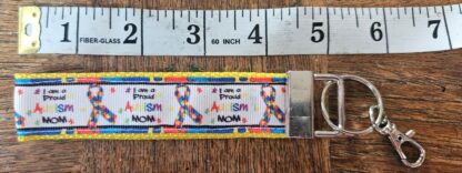 Autism Awareness Wristlet Lanyard Keychain/Keyfob - Image 4