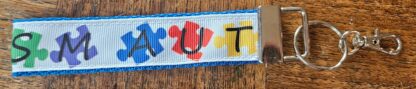 Autism Awareness Wristlet Lanyard Keychain/Keyfob - Image 9