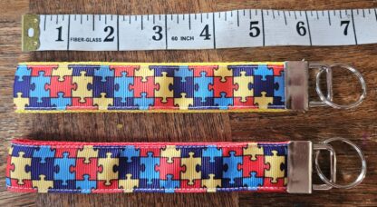 Autism Awareness Wristlet Lanyard Keychain/Keyfob - Image 15