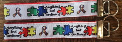 Autism Awareness Wristlet Lanyard Keychain/Keyfob - Image 3